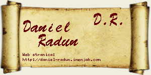 Daniel Radun vizit kartica